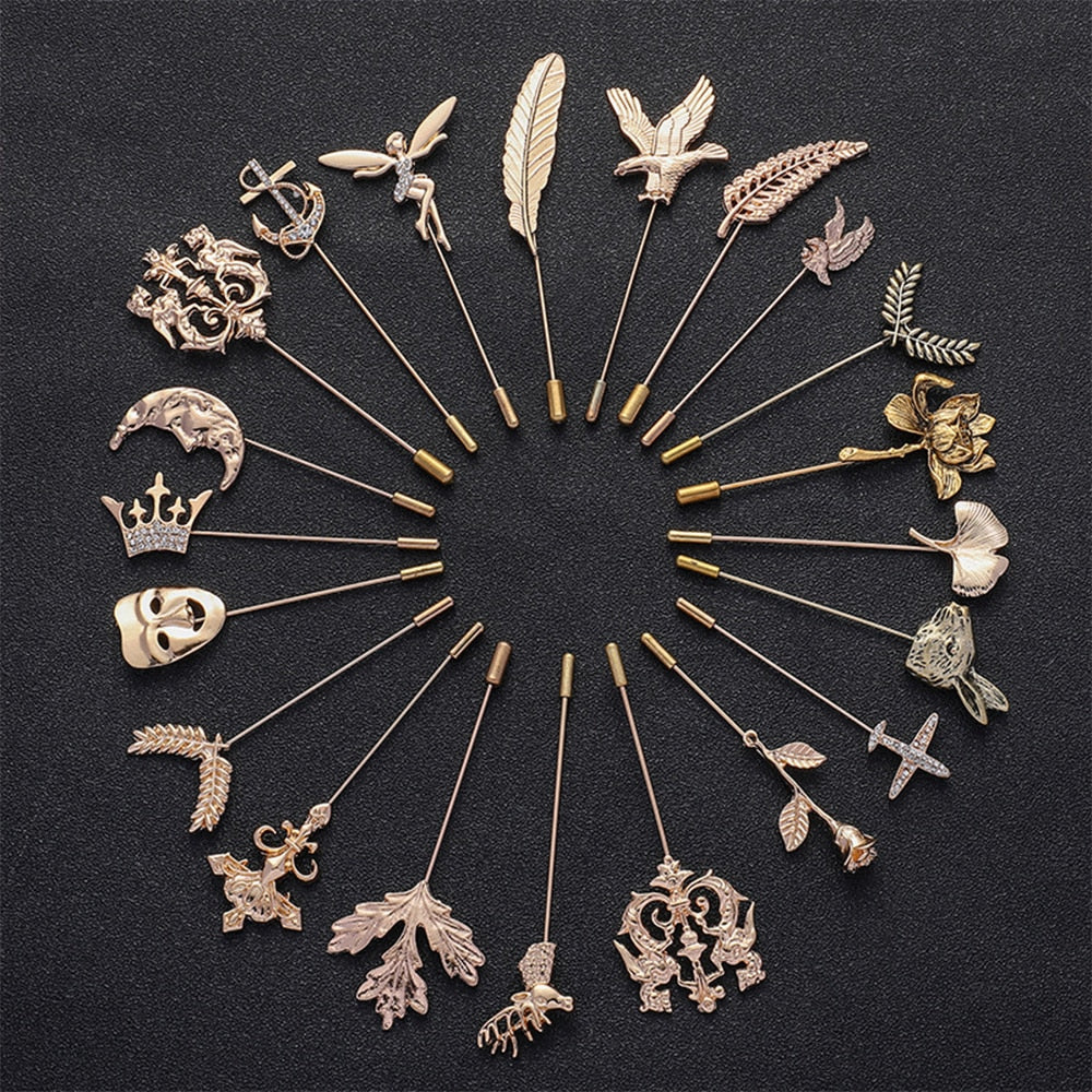 Multi-styles Long Needle Brooches
